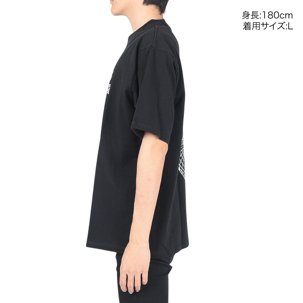 マナスタッシュ（MANASTASH）（メンズ）半袖Tシャツ Ci Tee QUESTS 792-3134039 BLK ブラック