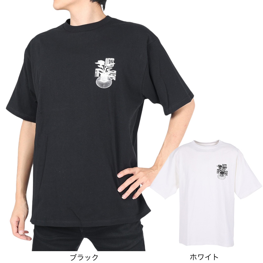 マナスタッシュ（MANASTASH）（メンズ）半袖Tシャツ Ci Tee QUESTS 792-3134039 BLK ブラック