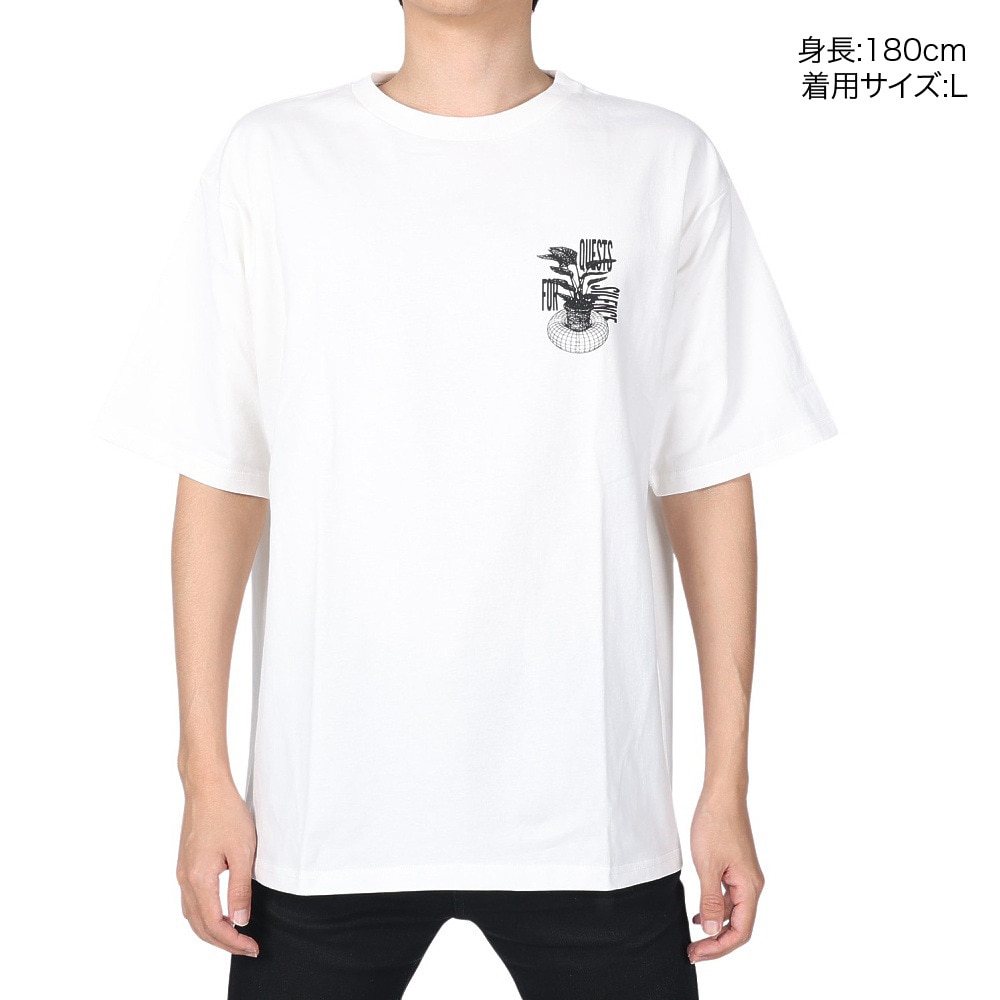 マナスタッシュ（MANASTASH）（メンズ）半袖Tシャツ Ci Tee QUESTS 792-3134039 WHT ホワイト