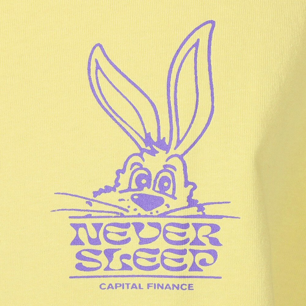 マナスタッシュ（MANASTASH）（メンズ）半袖Tシャツ CiTee RABBIT ラビットTシャツ 792-3134040 LEMON レモン
