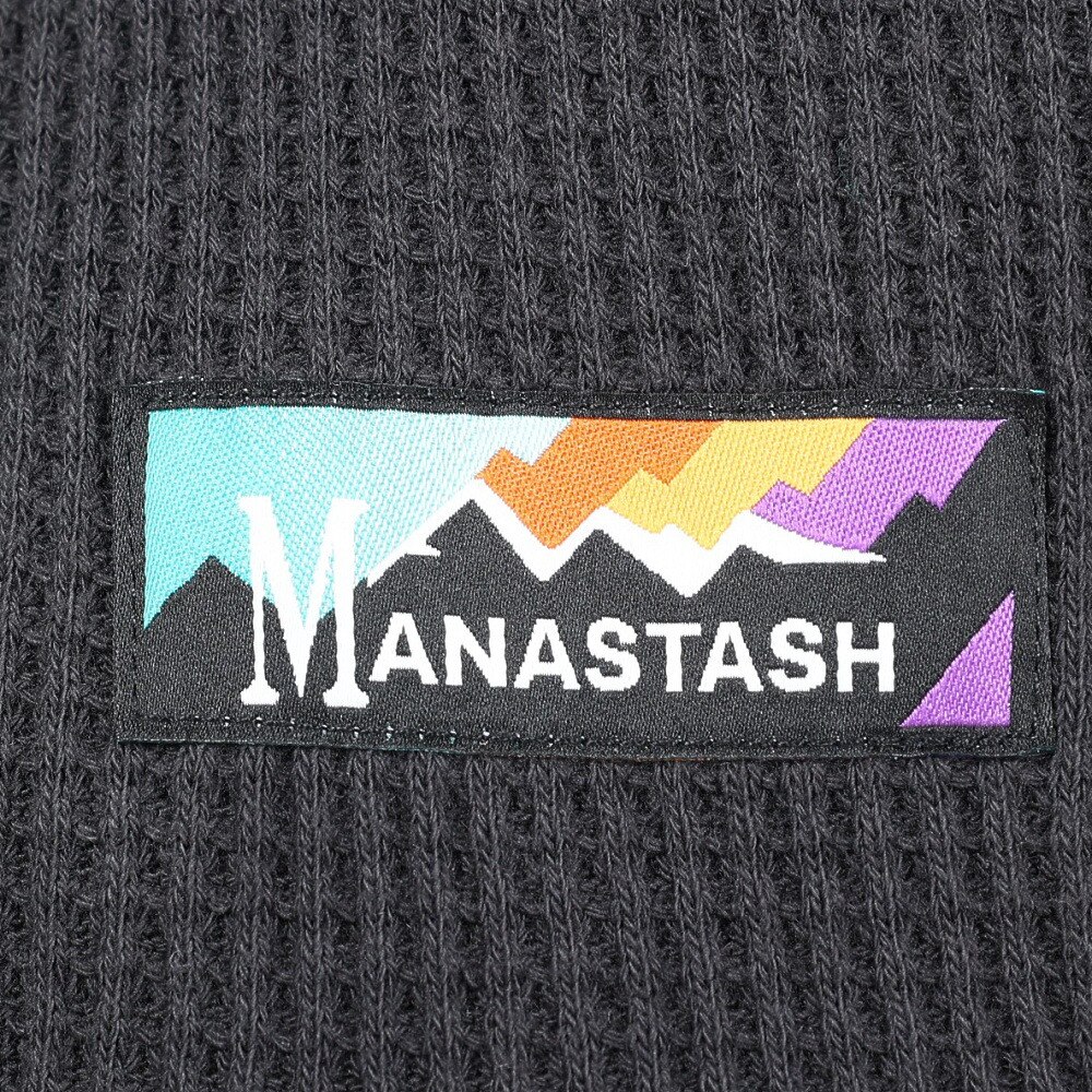 マナスタッシュ（MANASTASH）（メンズ）半袖Tシャツ SNUG サーマル SHORT 23 Tシャツ 792-3134042 BLK ブラック