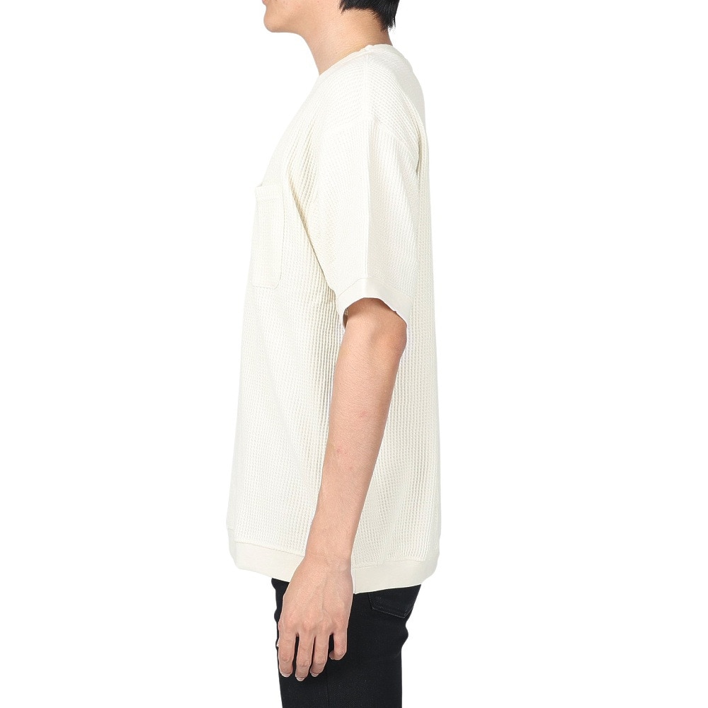 マナスタッシュ（MANASTASH）（メンズ）半袖Tシャツ SNUG サーマル SHORT 23 Tシャツ 792-3134042 WHT ホワイト