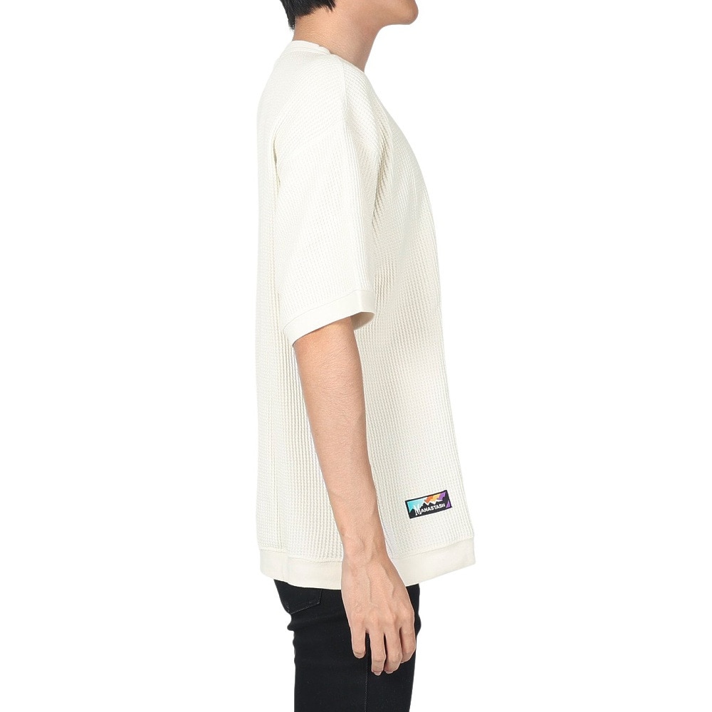 マナスタッシュ（MANASTASH）（メンズ）半袖Tシャツ SNUG サーマル SHORT 23 Tシャツ 792-3134042 WHT ホワイト