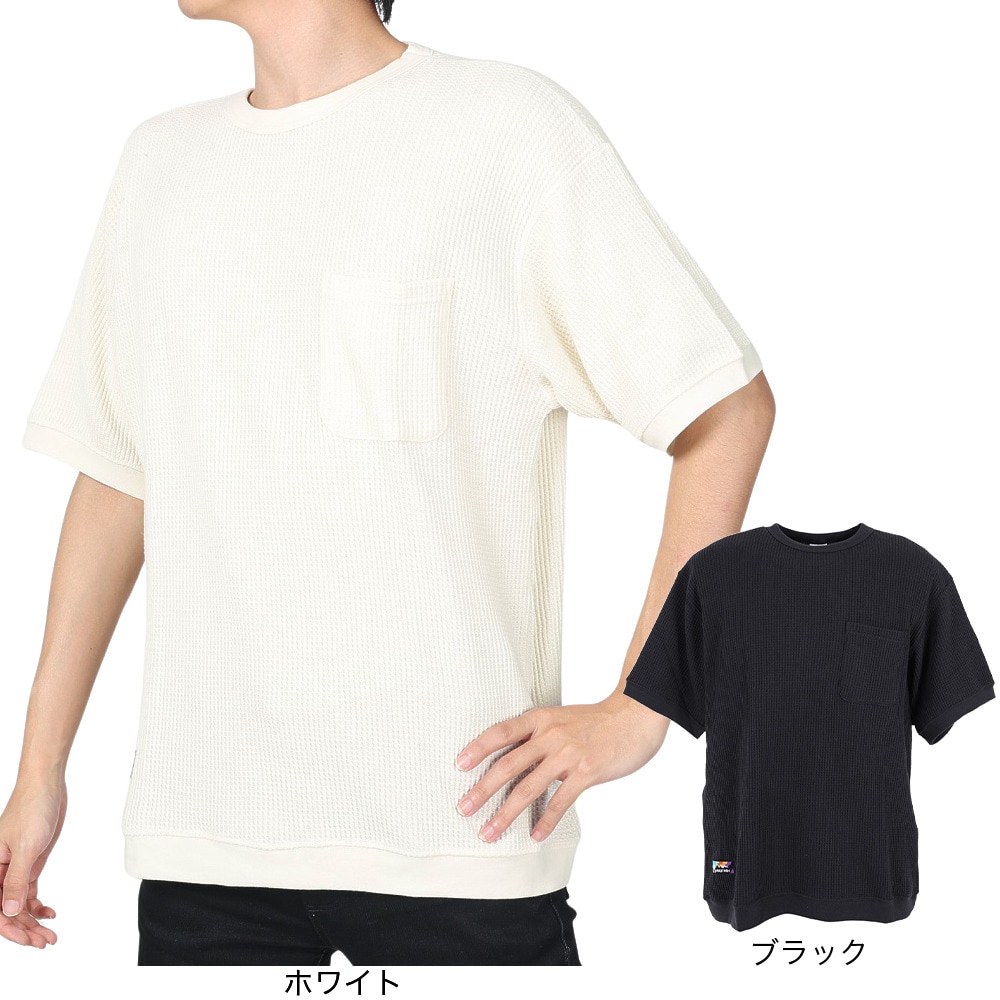マナスタッシュ（MANASTASH）（メンズ）半袖Tシャツ SNUG サーマル SHORT 23 Tシャツ 792-3134042 WHT ホワイト