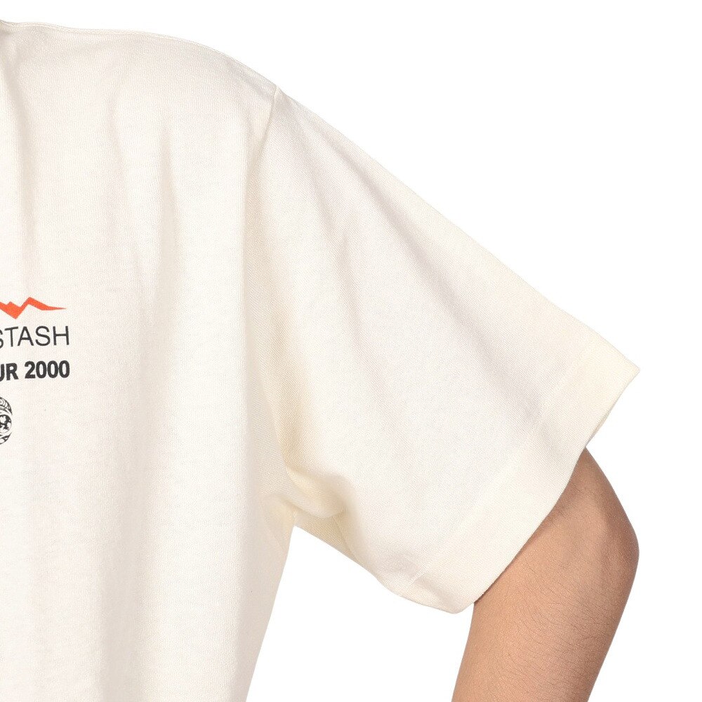 マナスタッシュ（MANASTASH）（メンズ）半袖Tシャツ HEMP TEE TOUR 2000 シャツ 792-3134045 NTL オフホワイト