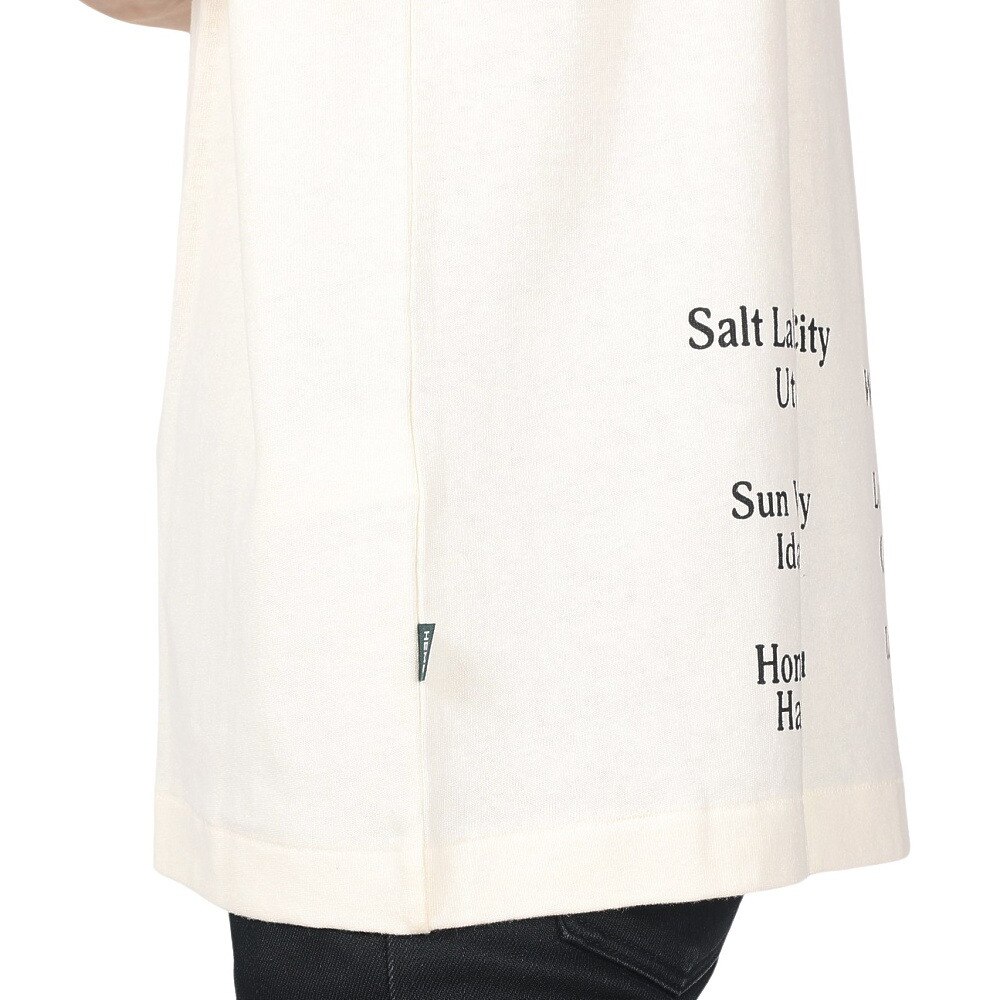 マナスタッシュ（MANASTASH）（メンズ）半袖Tシャツ HEMP TEE TOUR 2000 シャツ 792-3134045 NTL オフホワイト