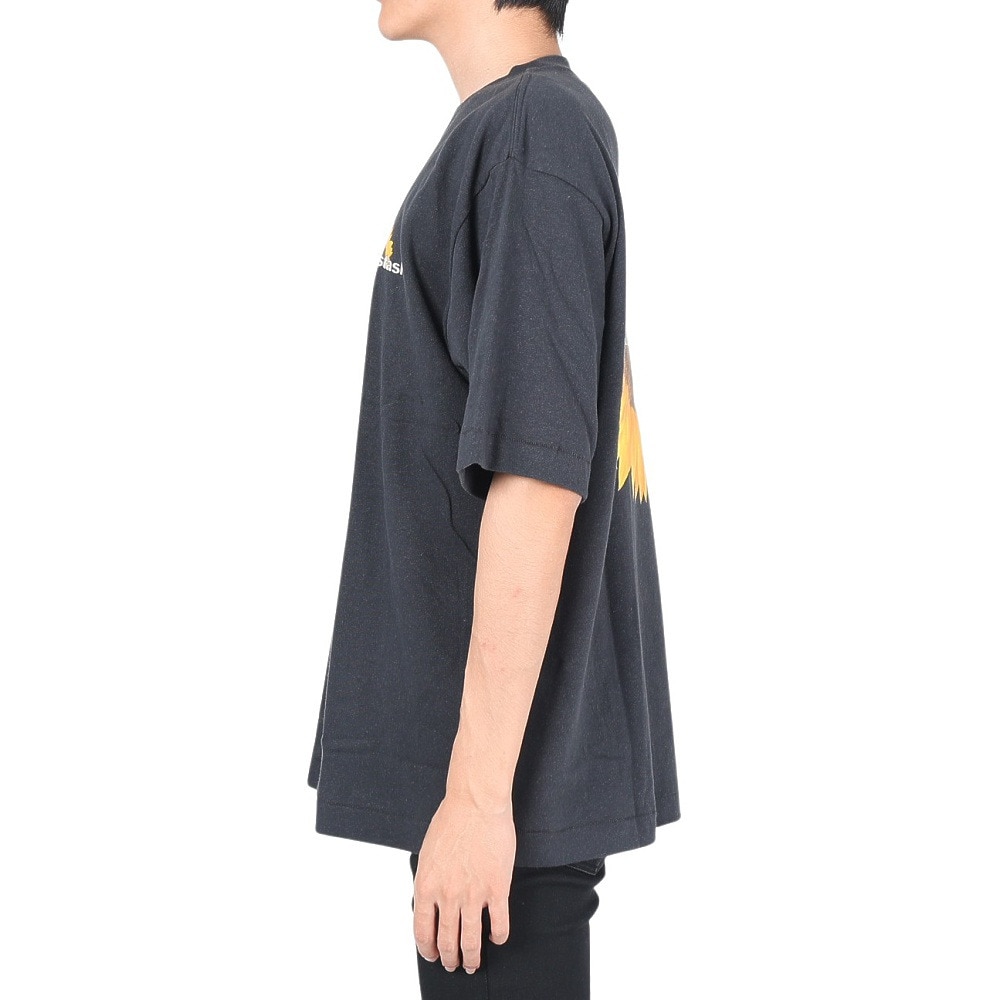 マナスタッシュ（MANASTASH）（メンズ）半袖Tシャツ HEMP TEE SUN シャツ 792-3134046 BLK ブラック