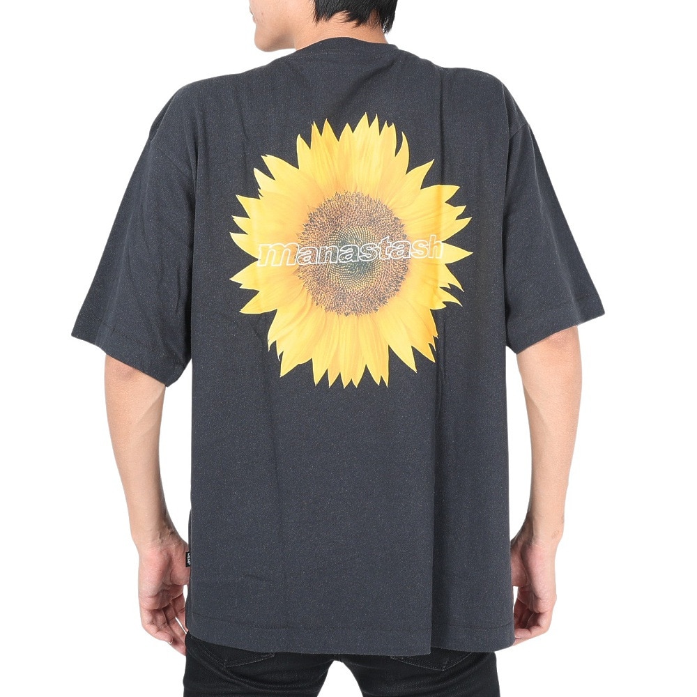 マナスタッシュ（MANASTASH）（メンズ）半袖Tシャツ HEMP TEE SUN シャツ 792-3134046 BLK ブラック