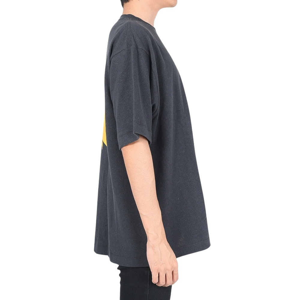 マナスタッシュ（MANASTASH）（メンズ）半袖Tシャツ HEMP TEE SUN シャツ 792-3134046 BLK ブラック