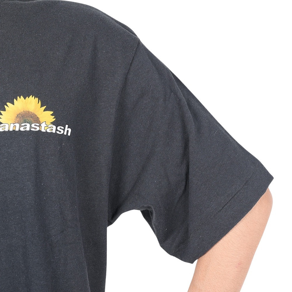 マナスタッシュ（MANASTASH）（メンズ）半袖Tシャツ HEMP TEE SUN シャツ 792-3134046 BLK ブラック