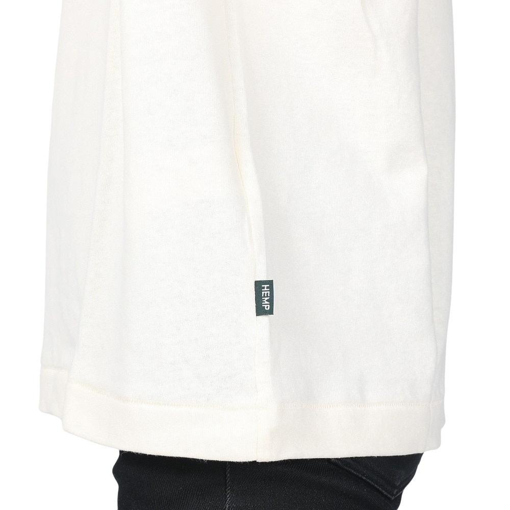 マナスタッシュ（MANASTASH）（メンズ）半袖Tシャツ HEMP TEE SUN シャツ 792-3134046 NTL アイボリー