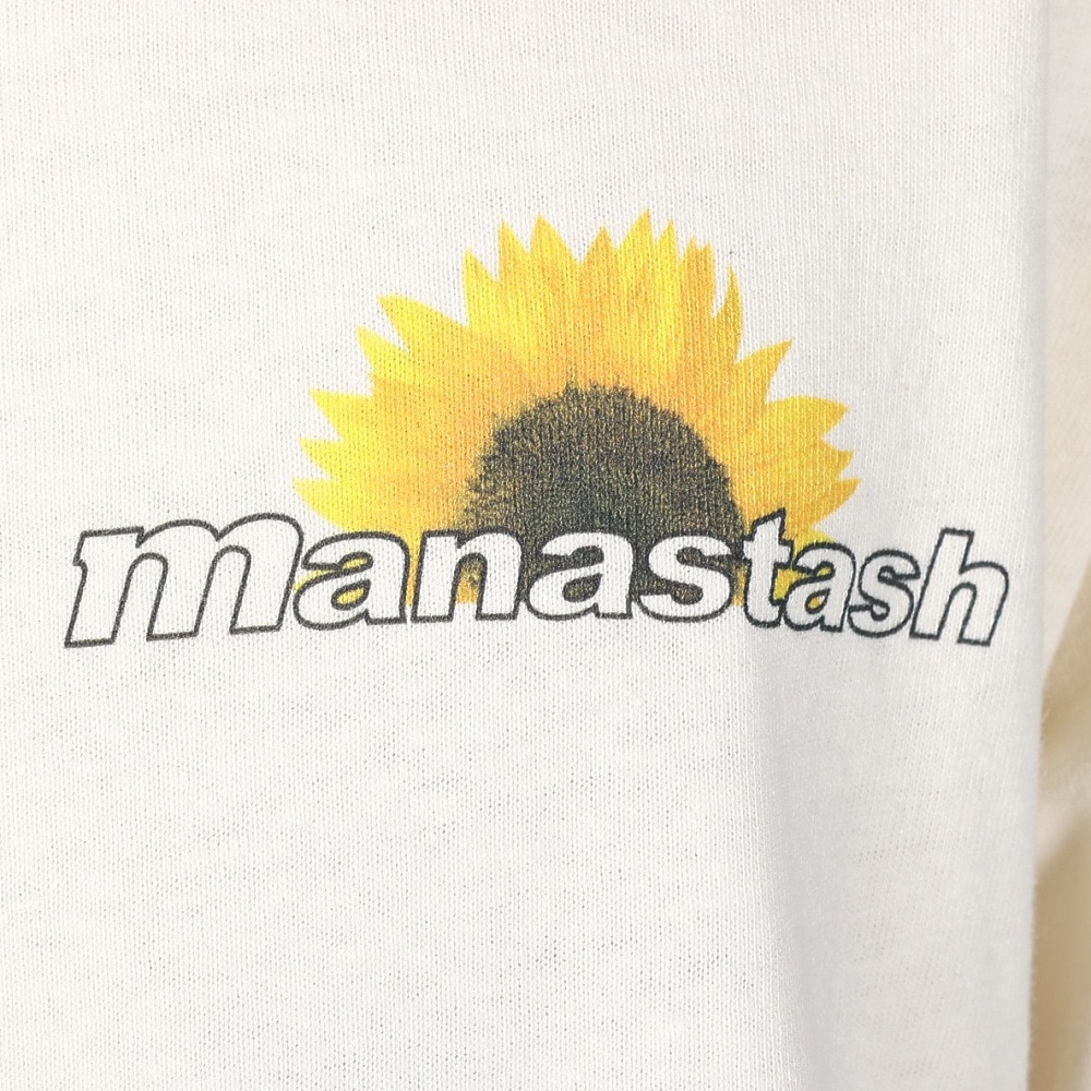 マナスタッシュ（MANASTASH）（メンズ）半袖Tシャツ HEMP TEE SUN シャツ 792-3134046 NTL アイボリー