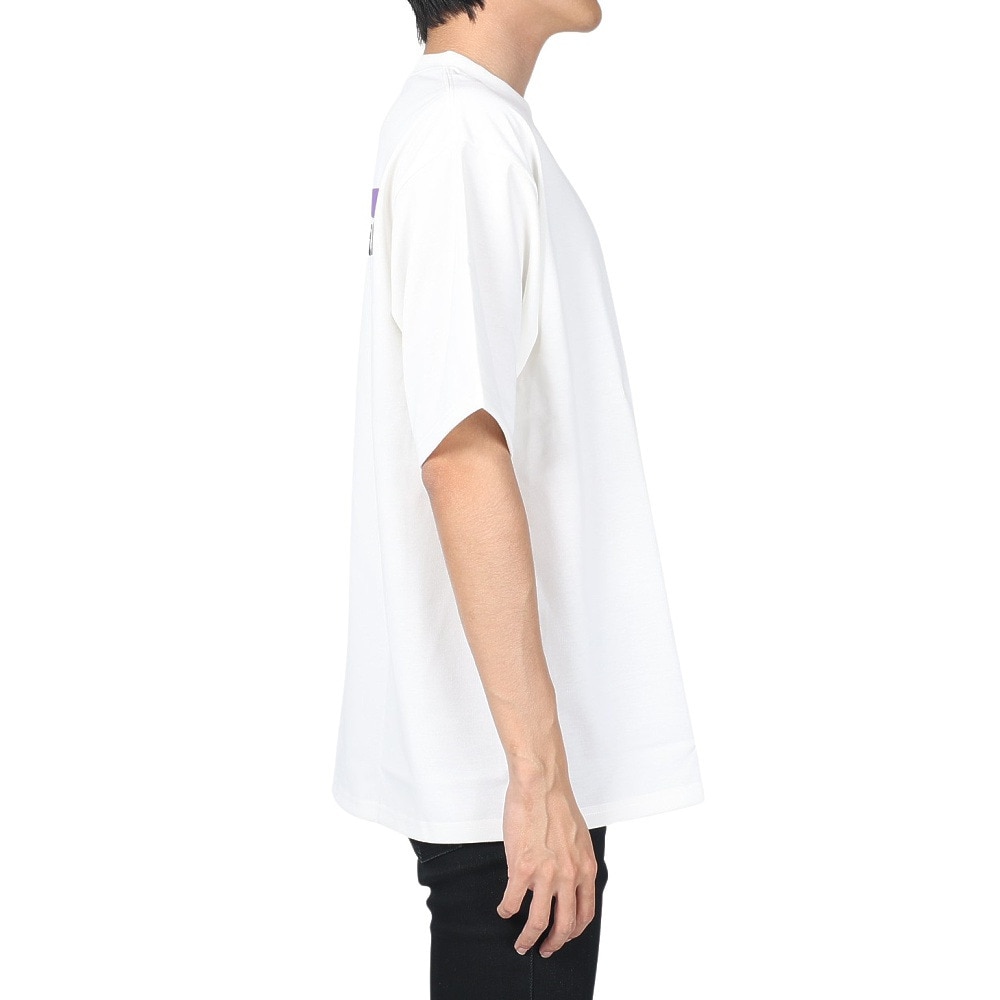 マナスタッシュ（MANASTASH）（メンズ）半袖Tシャツ RE:PET TEE SCHEME ロゴ シャツ 792-3134048 WHT ホワイト