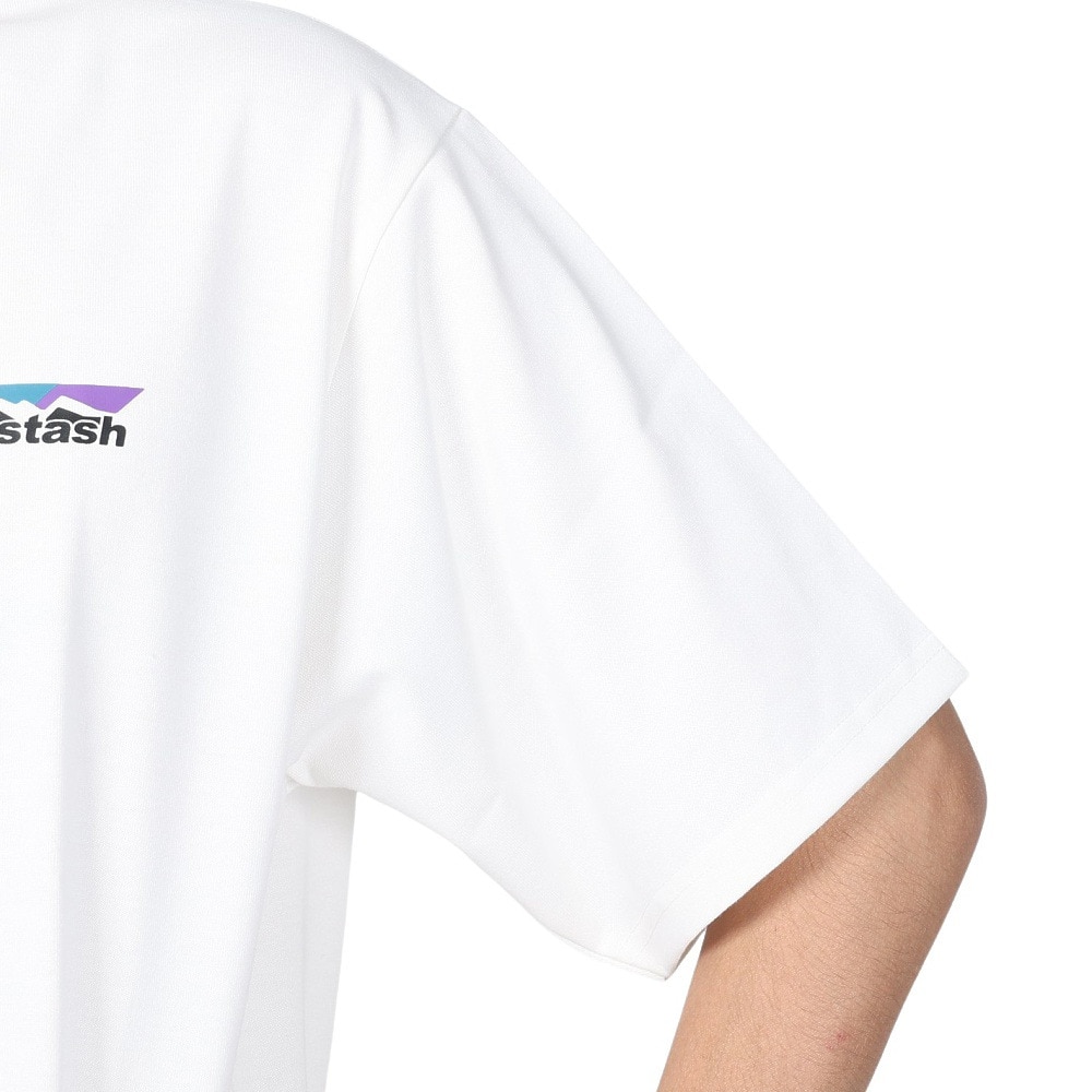 マナスタッシュ（MANASTASH）（メンズ）半袖Tシャツ RE:PET TEE SCHEME ロゴ シャツ 792-3134048 WHT ホワイト