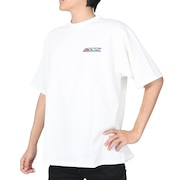 マナスタッシュ（MANASTASH）（メンズ）半袖Tシャツ RE:PET TEE SCHEME ロゴ シャツ 792-3134048 WHT ホワイト
