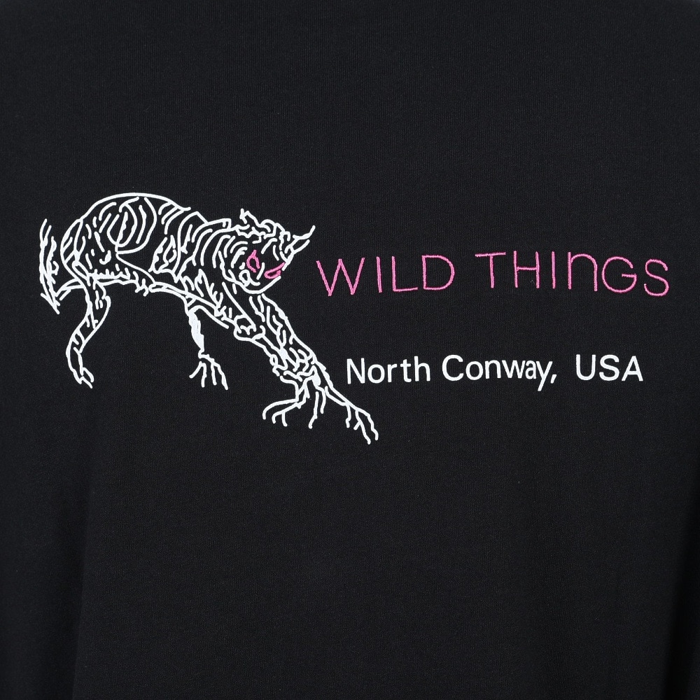 ワイルドシングス（WILD THINGS）（メンズ）ワイルド キャット 半袖Tシャツ WT23034SK-BLACK ブラック