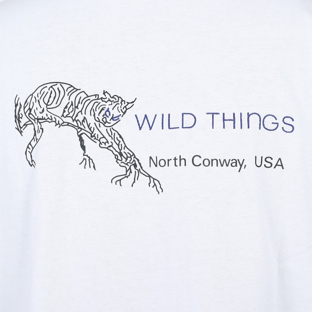 ワイルドシングス（WILD THINGS）（メンズ）ワイルド キャット 半袖Tシャツ WT23034SK-WHITE ホワイト