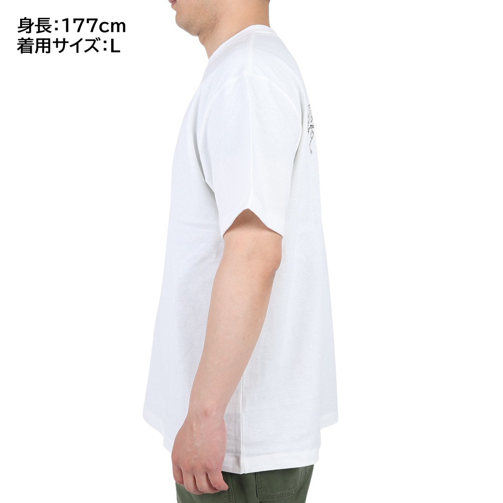 ワイルドシングス（WILD THINGS）（メンズ）ワイルド キャット 半袖Tシャツ WT23034SK-WHITE ホワイト