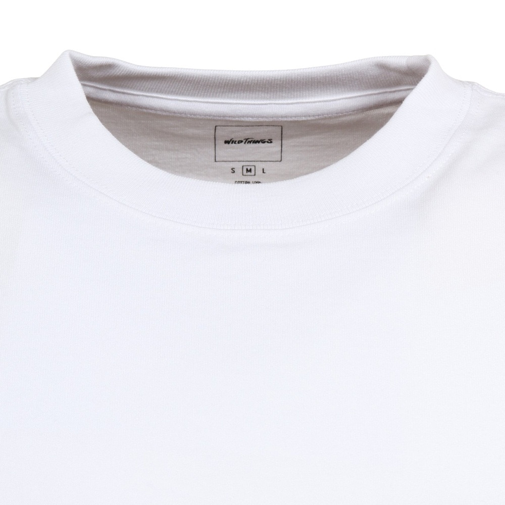 ワイルドシングス（WILD THINGS）（メンズ）半袖Tシャツ キャンプ ポケットTシャツ WT23039KY-WHITE ホワイト