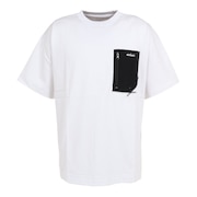ワイルドシングス（WILD THINGS）（メンズ）半袖Tシャツ キャンプ ポケットTシャツ WT23039KY-WHITE ホワイト
