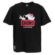 チャムス（CHUMS）（メンズ）半袖Tシャツ CHUMS×アウトドアモンスター ロゴTシャツ CH01-2260-K001 ブラック