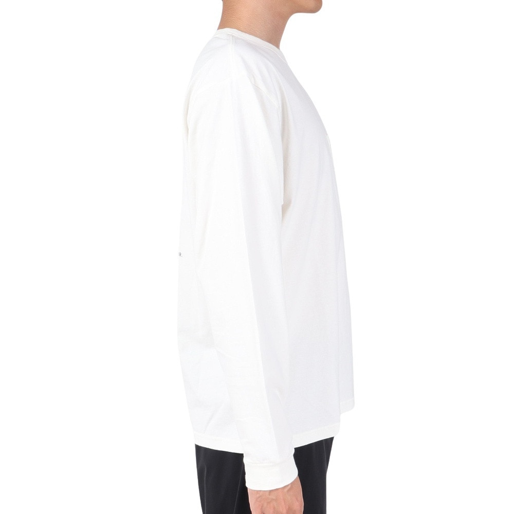 クリフメイヤー（KRIFF MAYER）（メンズ）長袖Tシャツ ロンT キャンプラビットプリントポケ 長袖Tシャツ 2317801-5:OFF ホワイト