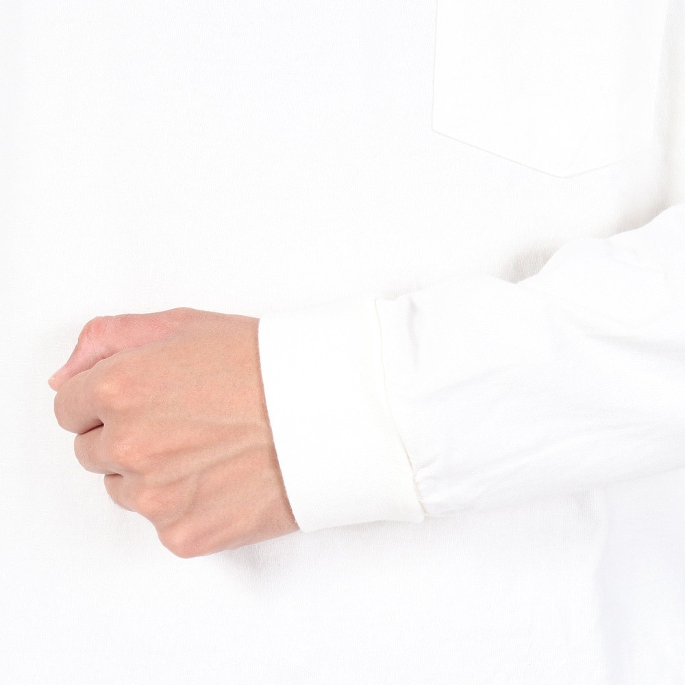 クリフメイヤー（KRIFF MAYER）（メンズ）長袖Tシャツ ロンT キャンプラビットプリントポケ 長袖Tシャツ 2317801-5:OFF ホワイト