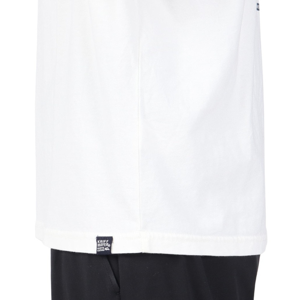 クリフメイヤー（KRIFF MAYER）（メンズ）長袖Tシャツ ロンT キャンプラビットプリントポケ 長袖Tシャツ 2317801-5:OFF ホワイト
