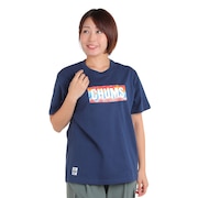 チャムス（CHUMS）（メンズ、レディース）半袖Tシャツ ロゴスターズアンドストライプTシャツ CH01-2388-N001 ネイビー