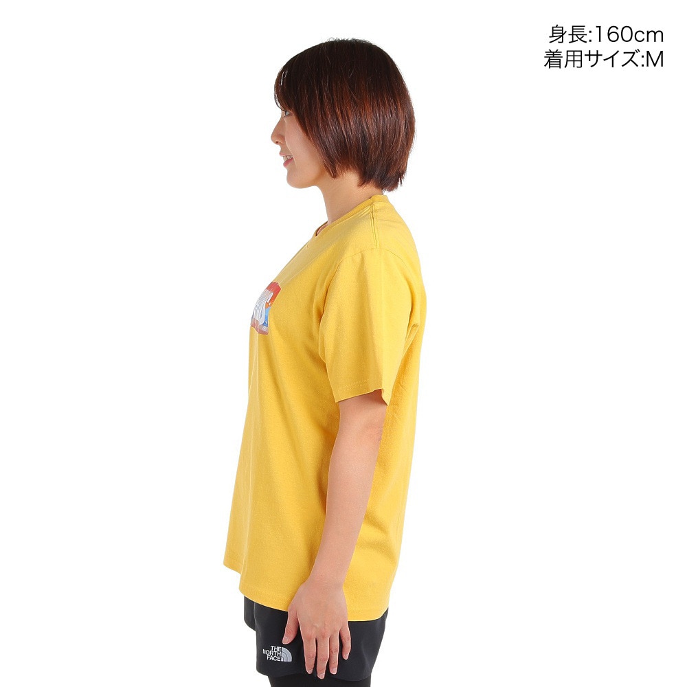 チャムス（CHUMS）（メンズ、レディース）高耐久 ヘビー ウェイト コットン ロゴスターズアンドストライプTシャツ CH01-2388-Y002 イエロー ブレイキン