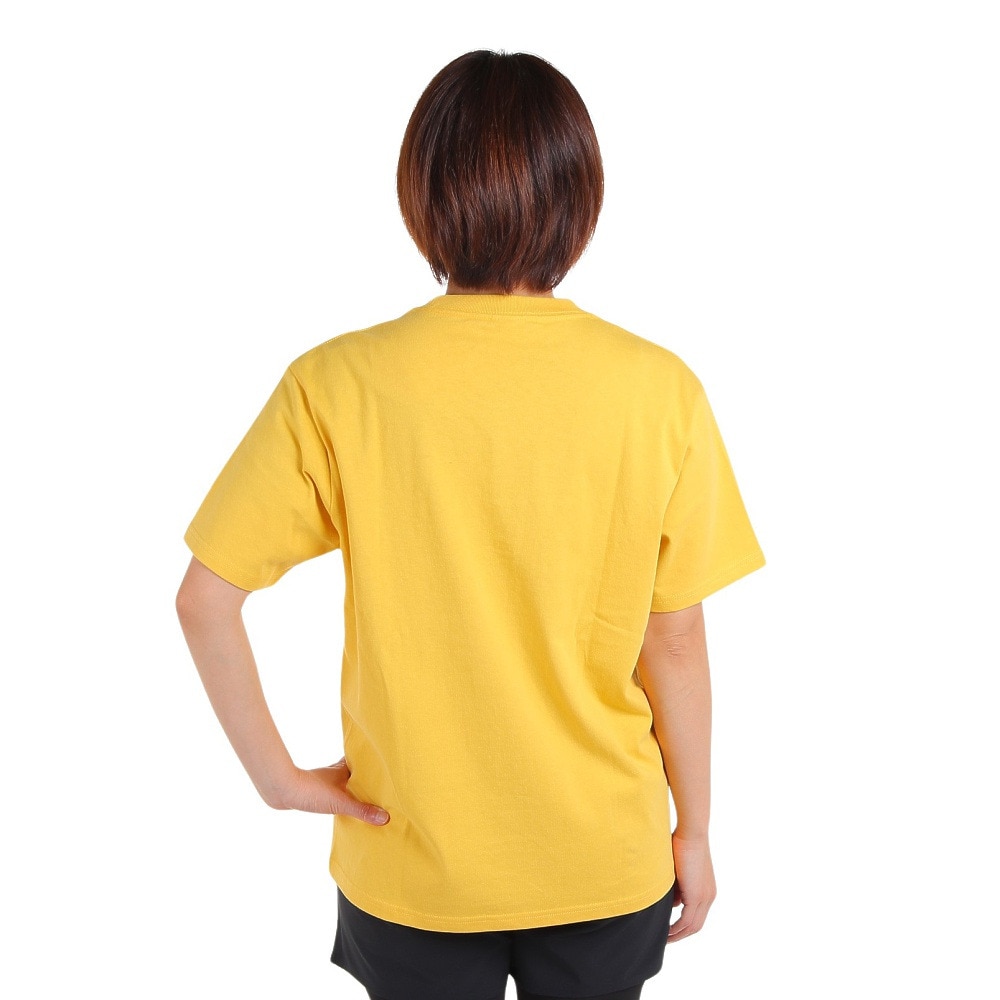 チャムス（CHUMS）（メンズ、レディース）高耐久 ヘビー ウェイト コットン ロゴスターズアンドストライプTシャツ CH01-2388-Y002 イエロー ブレイキン
