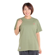 チャムス（CHUMS）（メンズ、レディース）半袖Tシャツ ブービーロゴレインボーアイランズTシャツ CH01-2389-M022 カーキ
