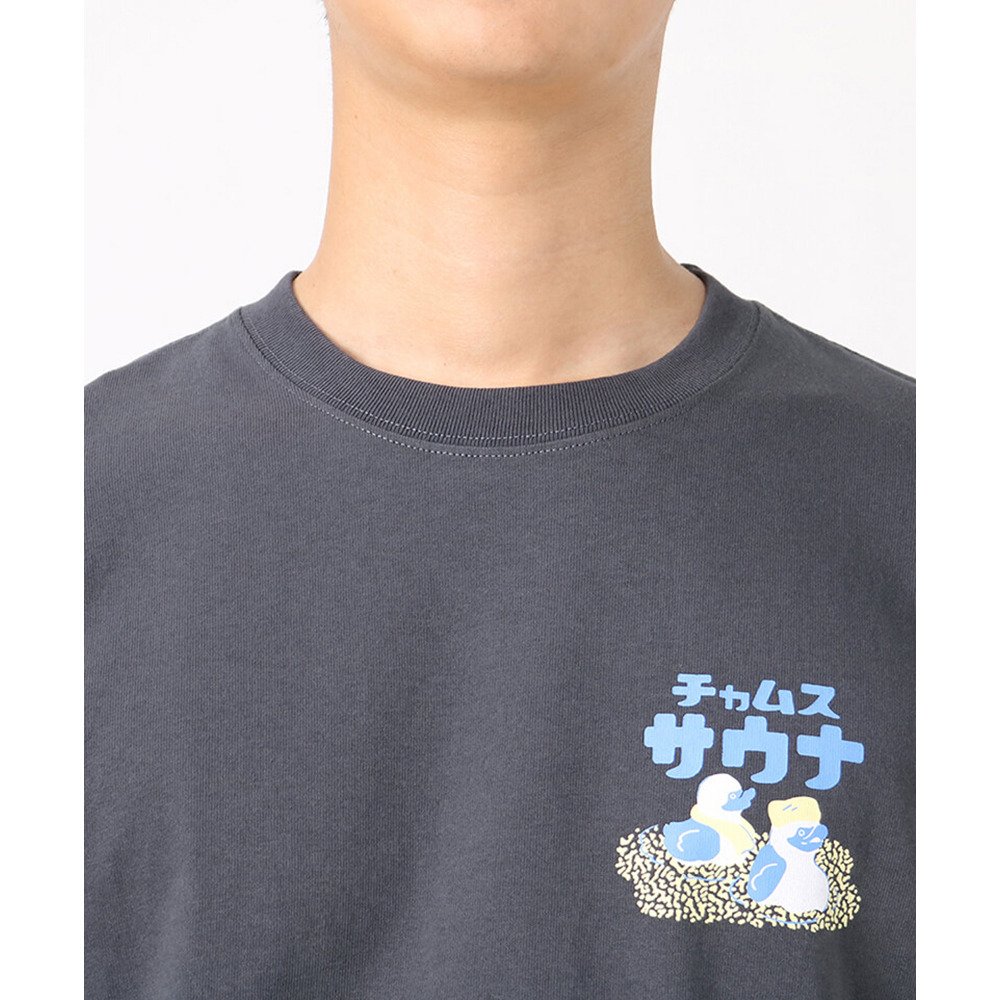 チャムス（CHUMS）（メンズ、レディース）半袖Tシャツ サウナTシャツ CH01-2392-G004 チャコールグレー