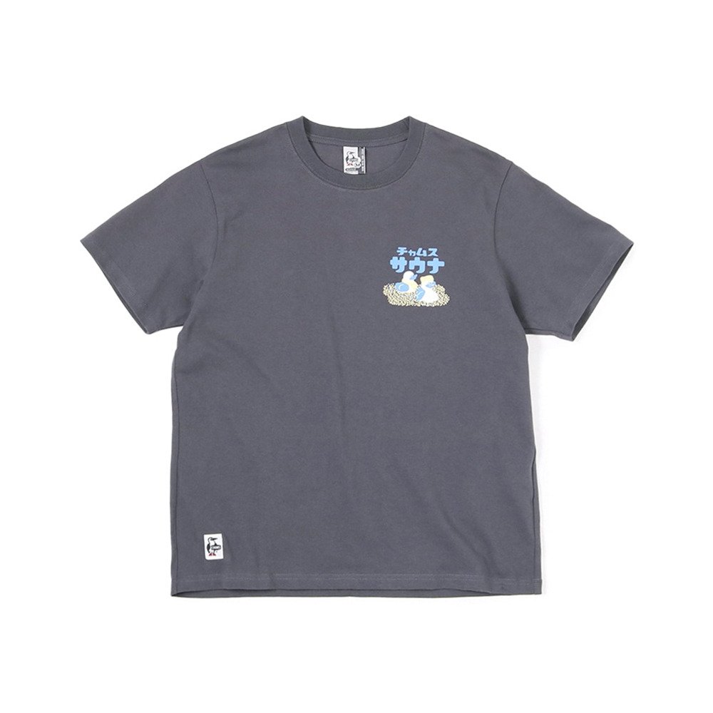 チャムス（CHUMS）（メンズ、レディース）半袖Tシャツ サウナTシャツ CH01-2392-G004 チャコールグレー