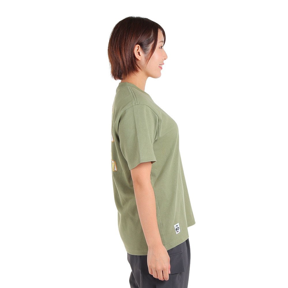 チャムス（CHUMS）（メンズ、レディース）半袖Tシャツ サウナTシャツ CH01-2392-M022 カーキ