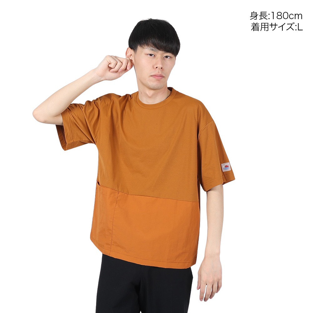 フットマーク（FOOTMARK）（メンズ）半袖 プルオーバー Tシャツ 脇ポケット 3100204-14 速乾
