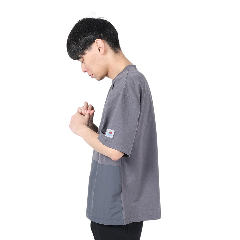 フットマーク（FOOTMARK）（メンズ）半袖 プルオーバー Tシャツ 脇ポケット 3100204-245 速乾