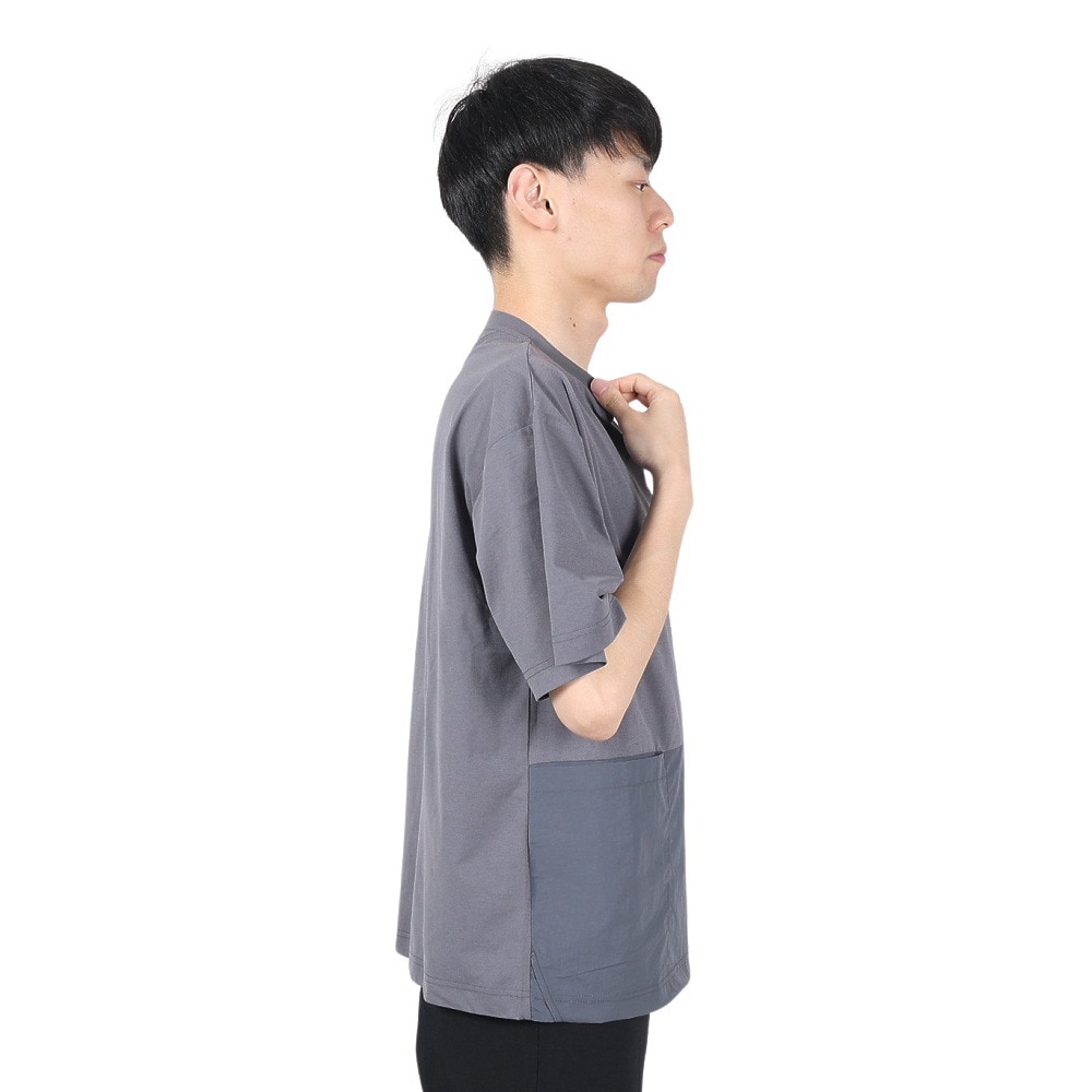 フットマーク（FOOTMARK）（メンズ）半袖 プルオーバー Tシャツ 脇ポケット 3100204-245 速乾