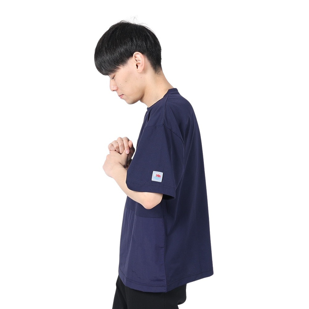 フットマーク（FOOTMARK）（メンズ）半袖 プルオーバー Tシャツ 脇ポケット 3100204-381