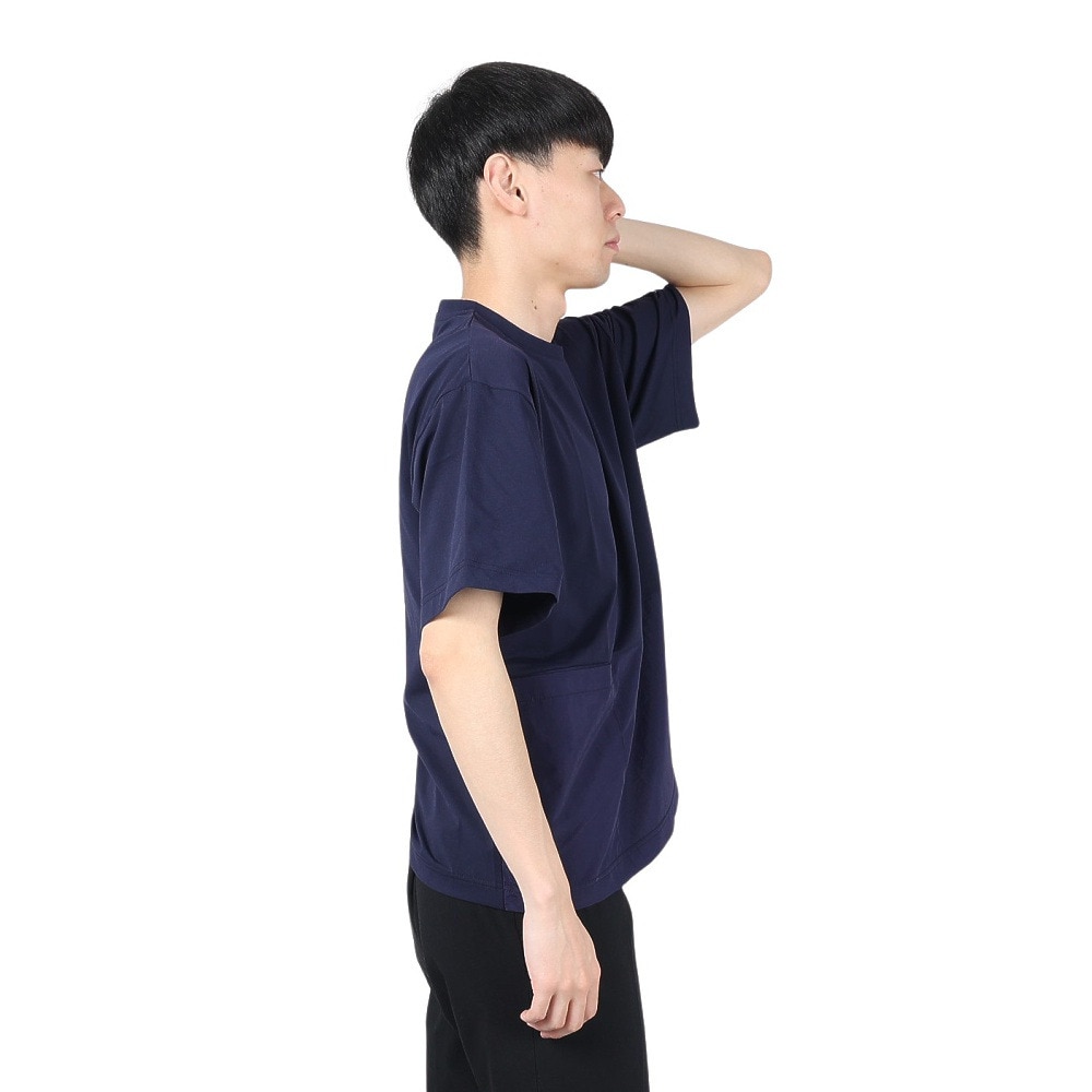 フットマーク（FOOTMARK）（メンズ）半袖 プルオーバー Tシャツ 脇ポケット 3100204-381