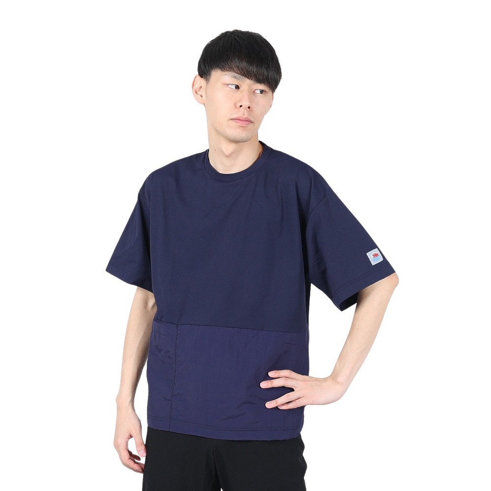 フットマーク（FOOTMARK）（メンズ）半袖 プルオーバー Tシャツ 脇ポケット 3100204-381