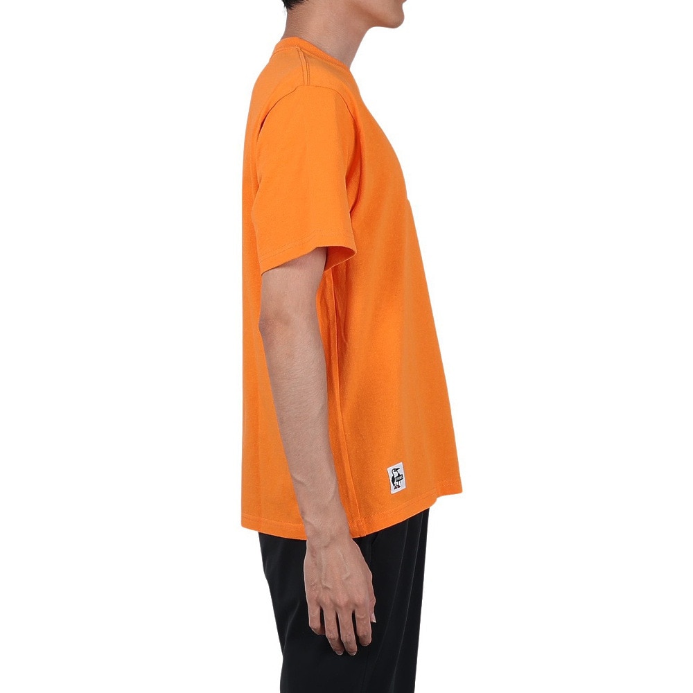 チャムス（CHUMS）（メンズ）高耐久 ヘビーウェイトコットン 半袖 ロゴTシャツ CH01-2277-D001 オレンジ 綿100 厚手
