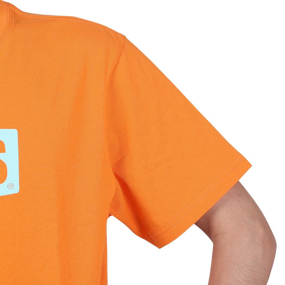 チャムス（CHUMS）（メンズ）高耐久 ヘビーウェイトコットン 半袖 ロゴTシャツ CH01-2277-D001 オレンジ 綿100 厚手