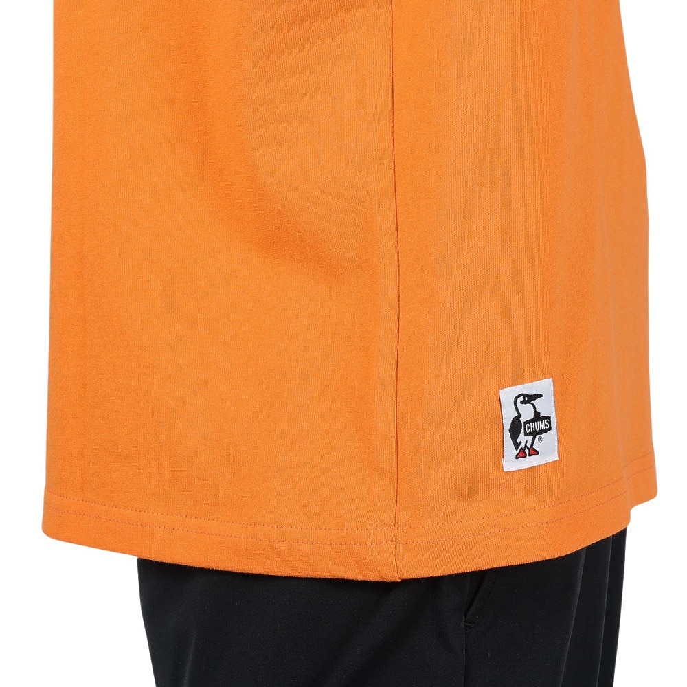 チャムス（CHUMS）（メンズ）高耐久 ヘビーウェイトコットン 半袖 ロゴTシャツ CH01-2277-D001 オレンジ 綿100 厚手