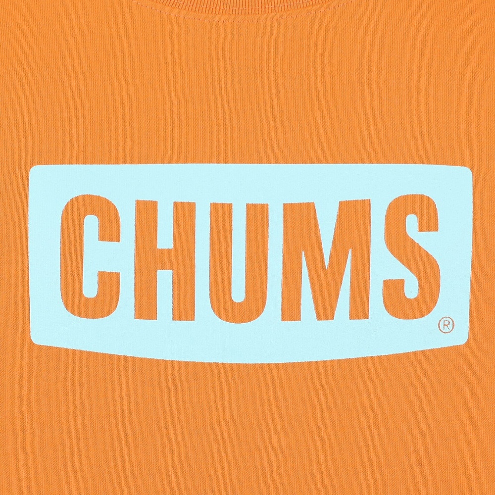 チャムス（CHUMS）（メンズ）高耐久 ヘビーウェイトコットン 半袖 ロゴTシャツ CH01-2277-D001 オレンジ 綿100 厚手