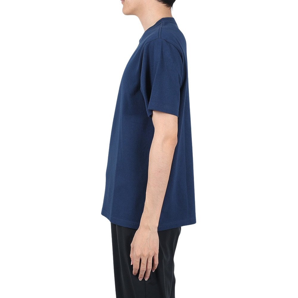 チャムス（CHUMS）（メンズ）Tシャツ 半袖 ロゴ CH01-2277-N034 綿100％ ネイビー