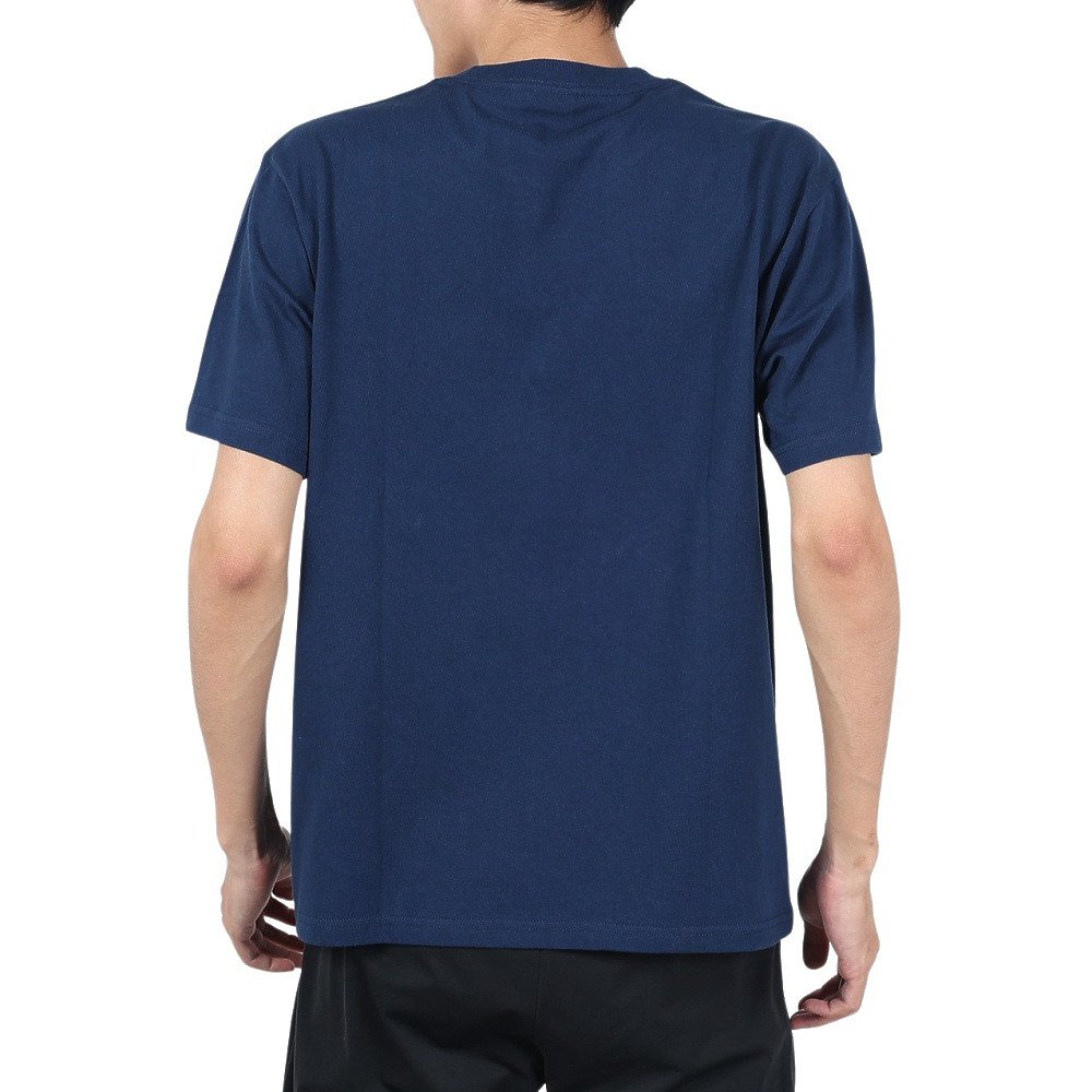 チャムス（CHUMS）（メンズ）Tシャツ 半袖 ロゴ CH01-2277-N034 綿100％ ネイビー