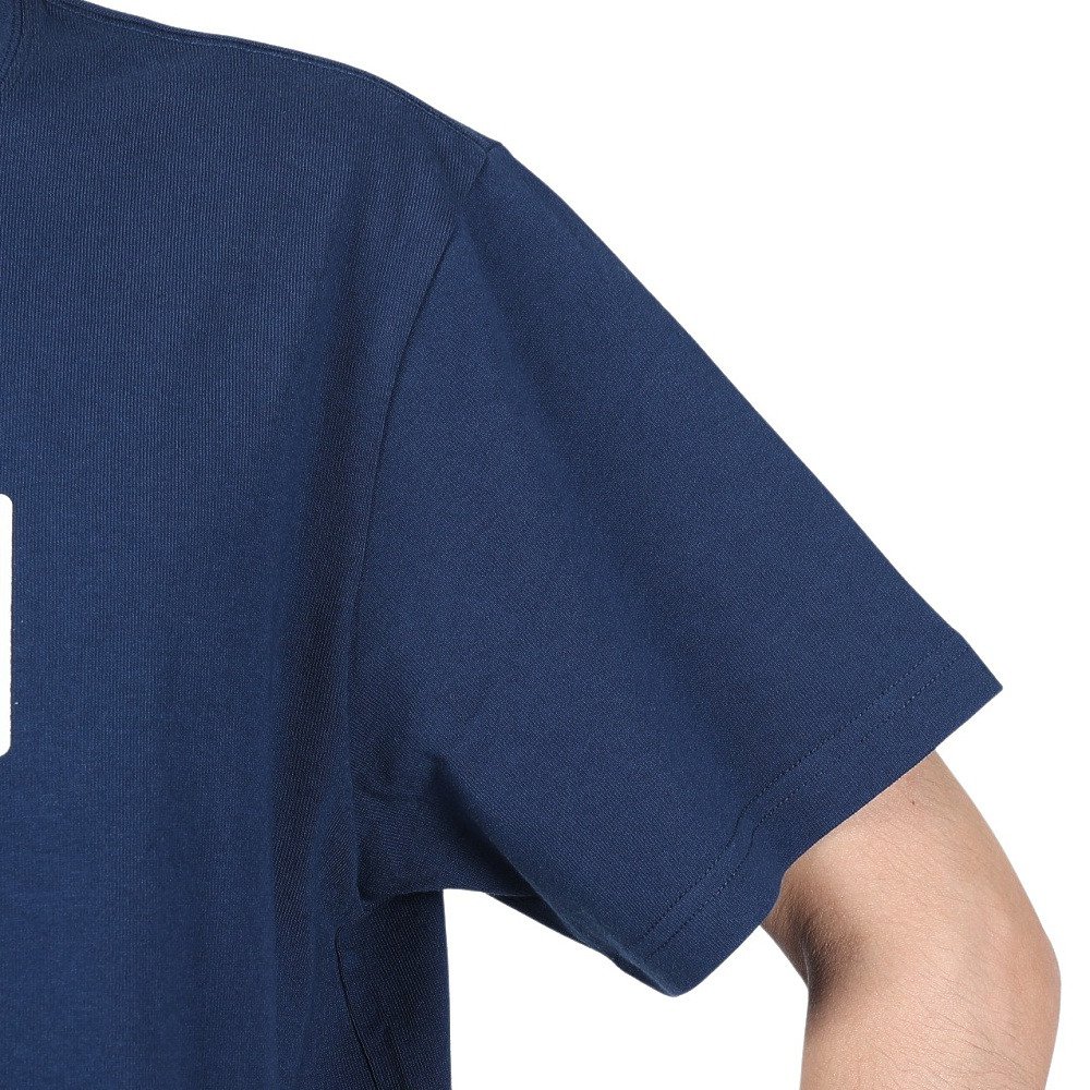 チャムス（CHUMS）（メンズ）Tシャツ 半袖 ロゴ CH01-2277-N034 綿100％ ネイビー
