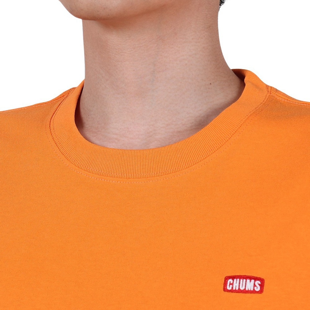 チャムス（CHUMS）（メンズ）高耐久 ヘビーウェイトコットン ブービー ロゴTシャツ CH01-2279-D001 オレンジ 綿100 厚地
