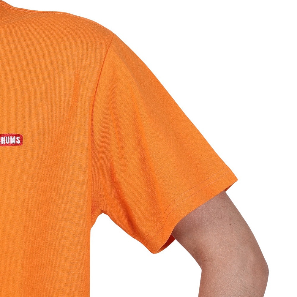 チャムス（CHUMS）（メンズ）高耐久 ヘビーウェイトコットン ブービー ロゴTシャツ CH01-2279-D001 オレンジ 綿100 厚地
